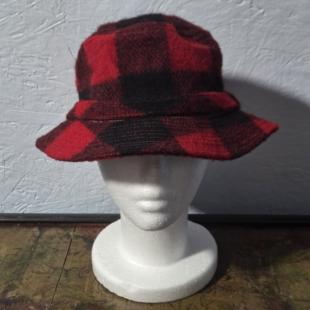 Vintage Artis Et Faciendo Perfection Red & Black Hunting Hat - Large